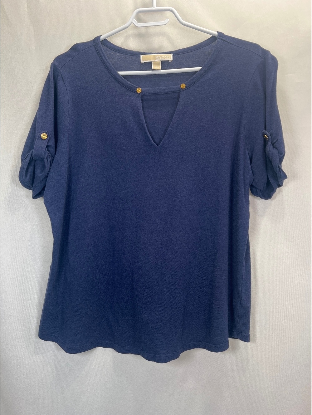 Michael Kors Blue Short Sleeve Top Women's XL